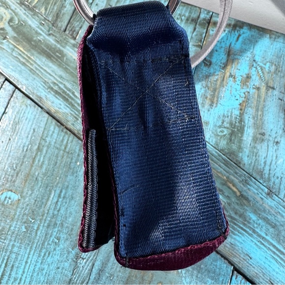 U.S.E.D. Recycled Seatbelt Flap Close Mini Purse - Picture 5 of 14